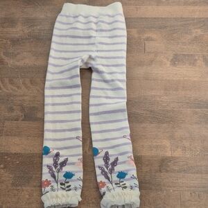 NWOT Striped Floral Leggings
